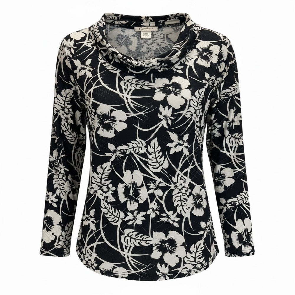 Elegant Floral Long Sleeve Top